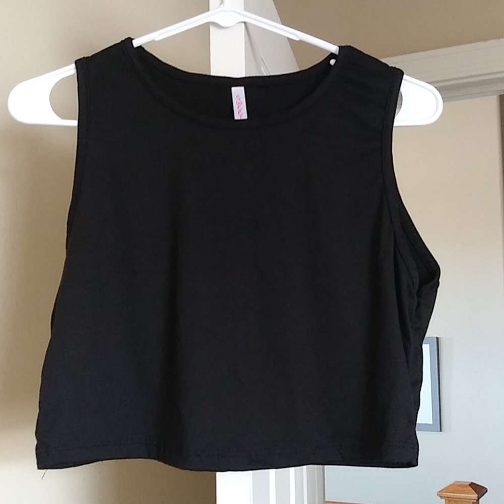 Sweet black crop top
